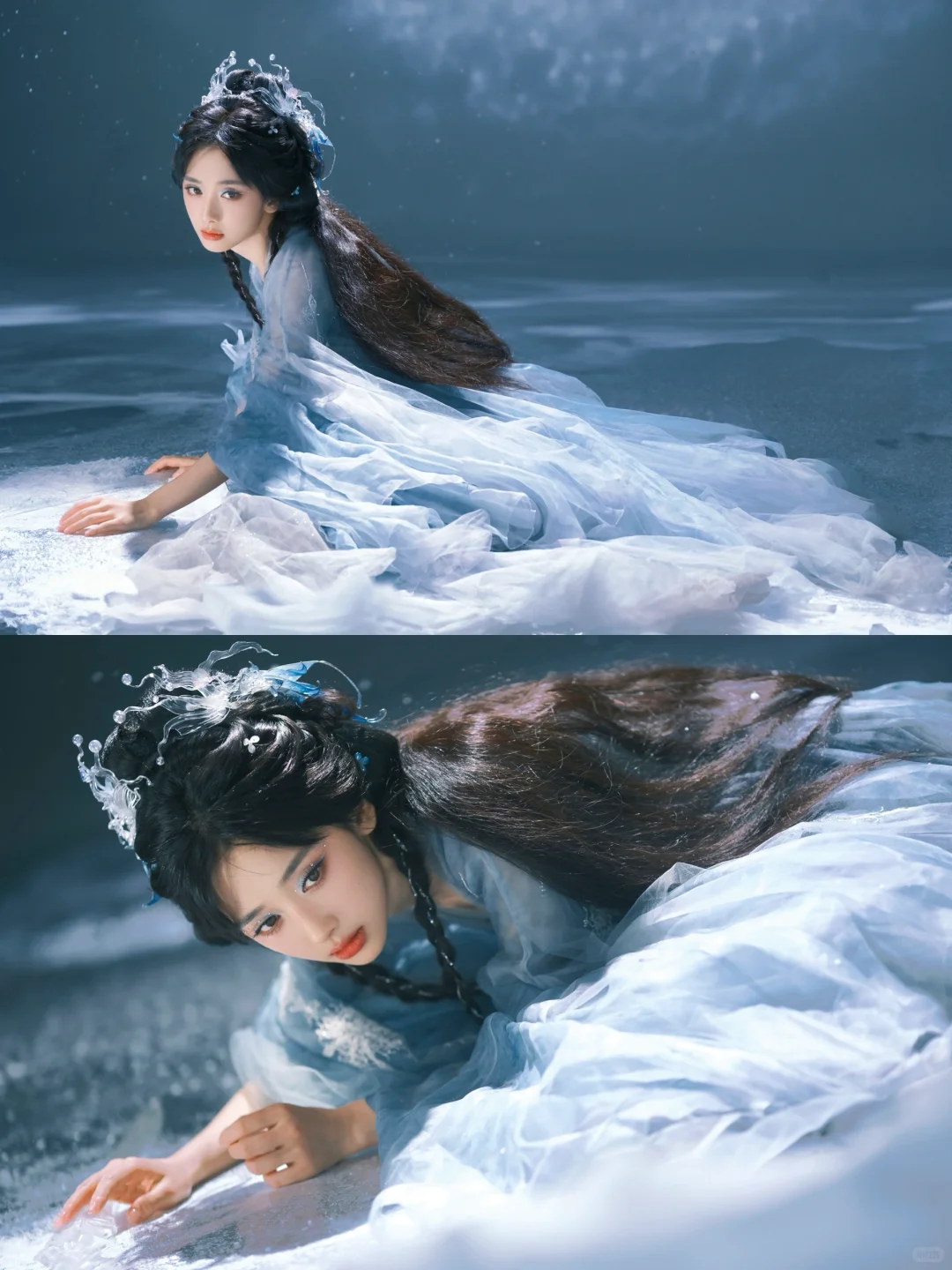 我拍的王影璐｜月下雪女❄️