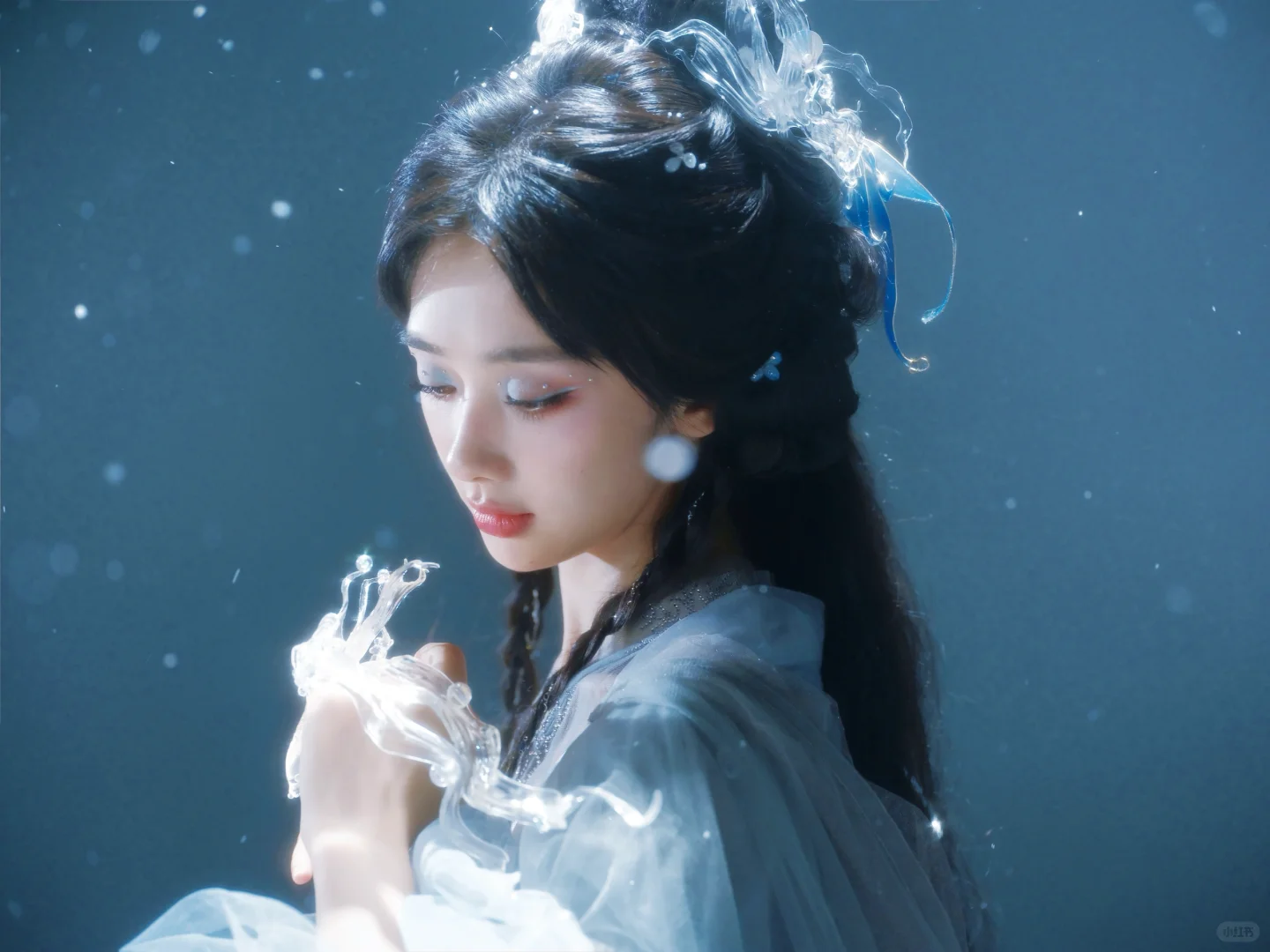 我拍的王影璐｜月下雪女❄️