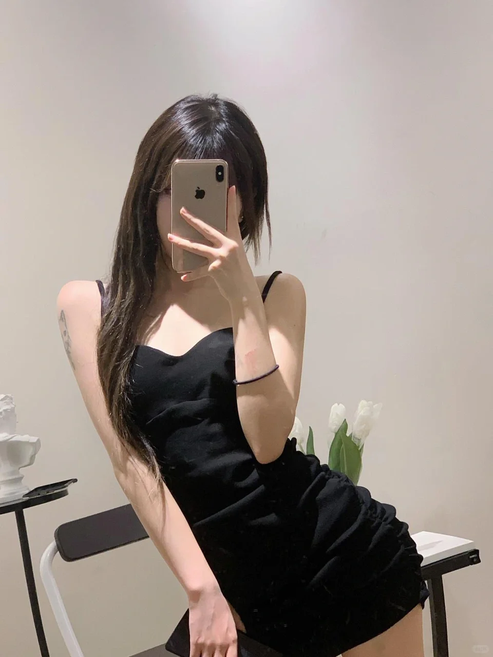 手机挡脸美图分享