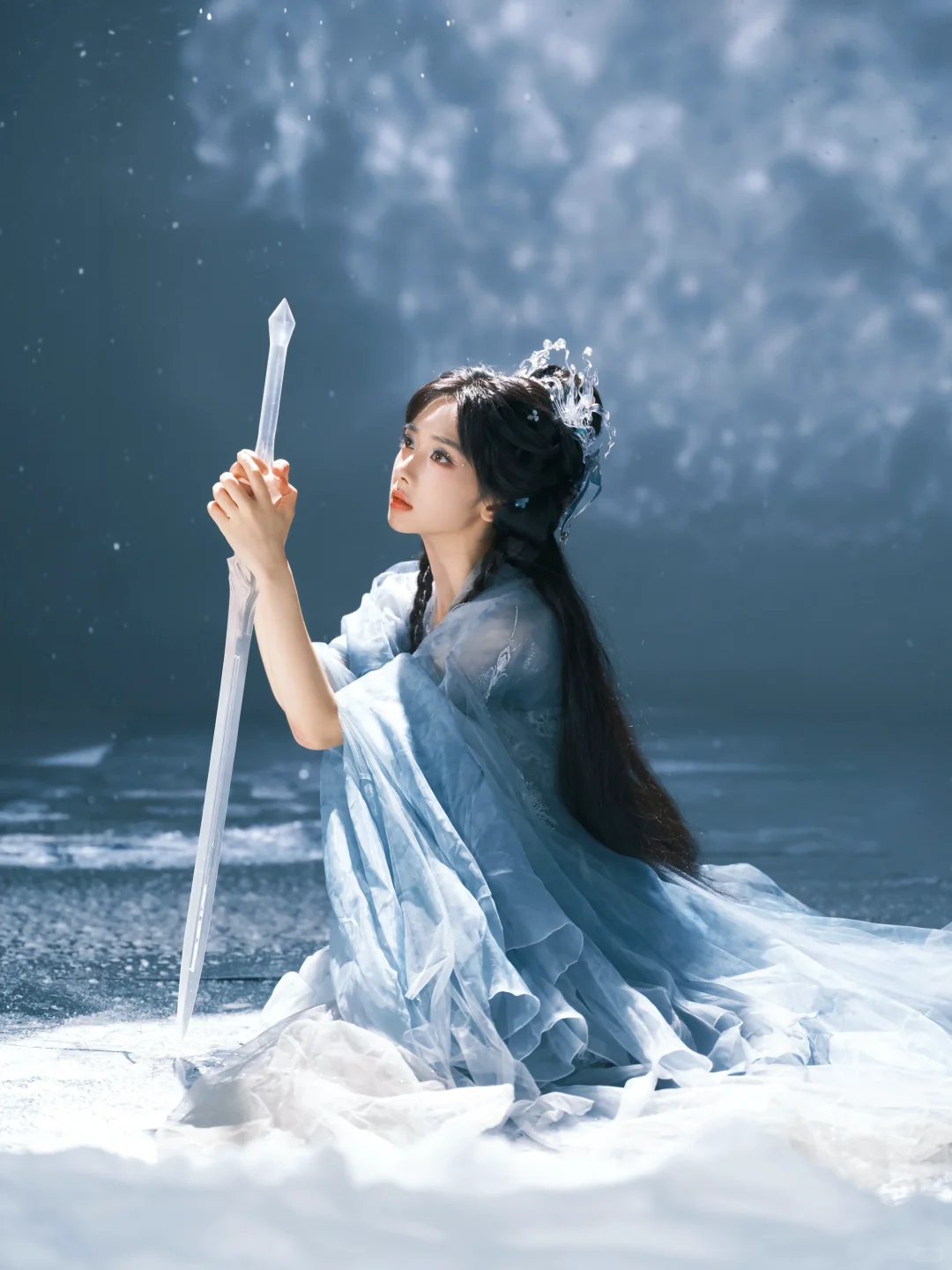 我拍的王影璐｜月下雪女❄️