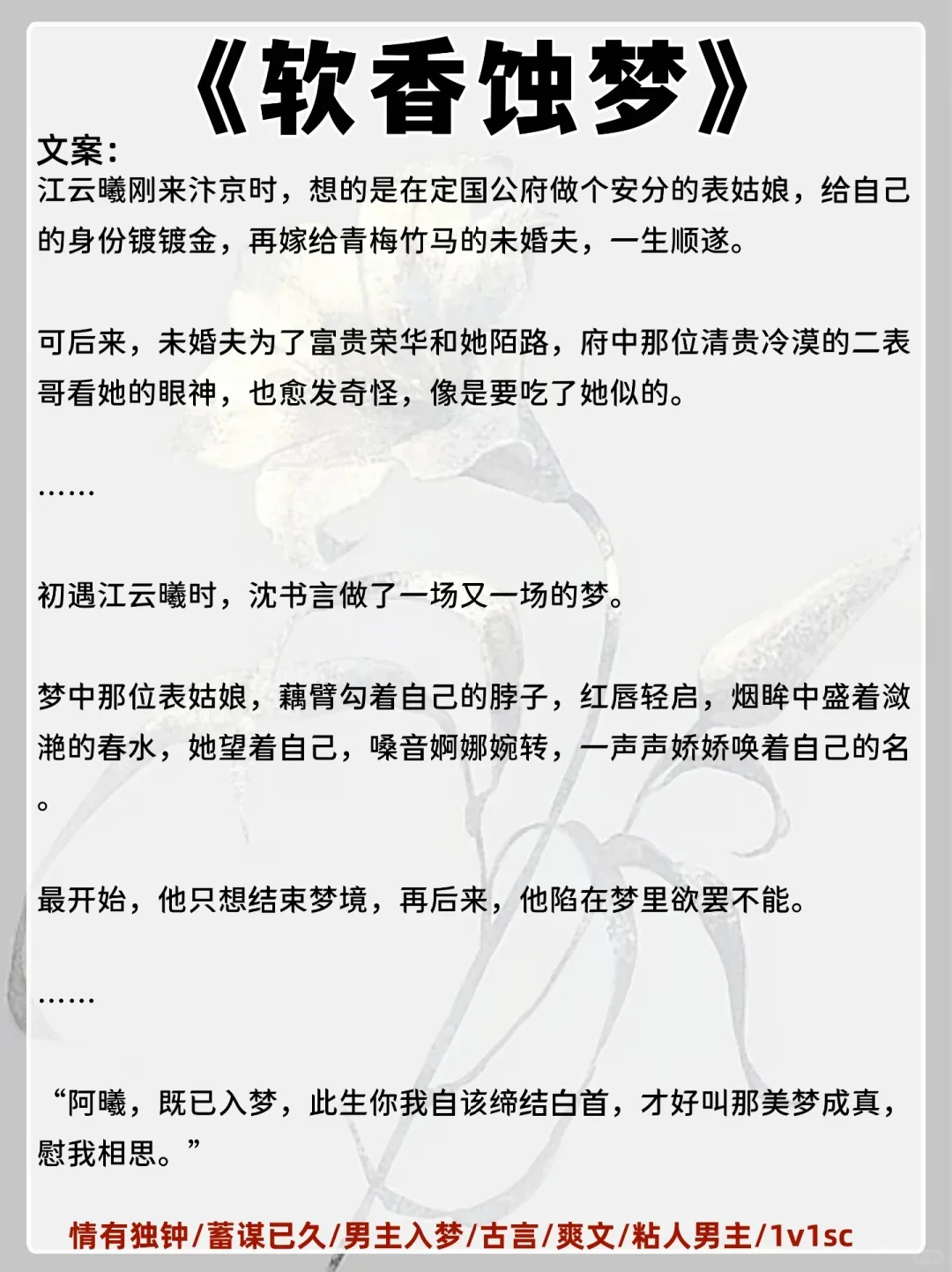 女主是娇媚表姑娘古言！男主把持不住狠狠宠