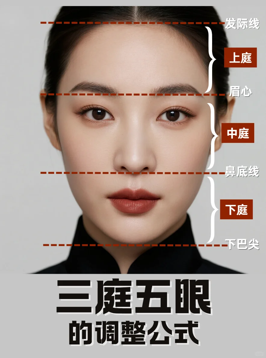 用好这些公式，拯救不完美三庭五眼