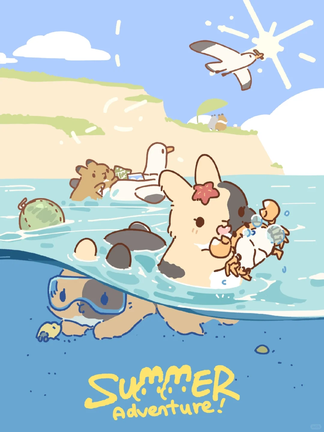 7月壁纸｜出发～夏日大冒险！