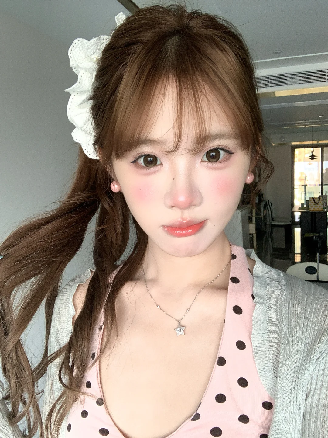 化了一个美美的妆～！