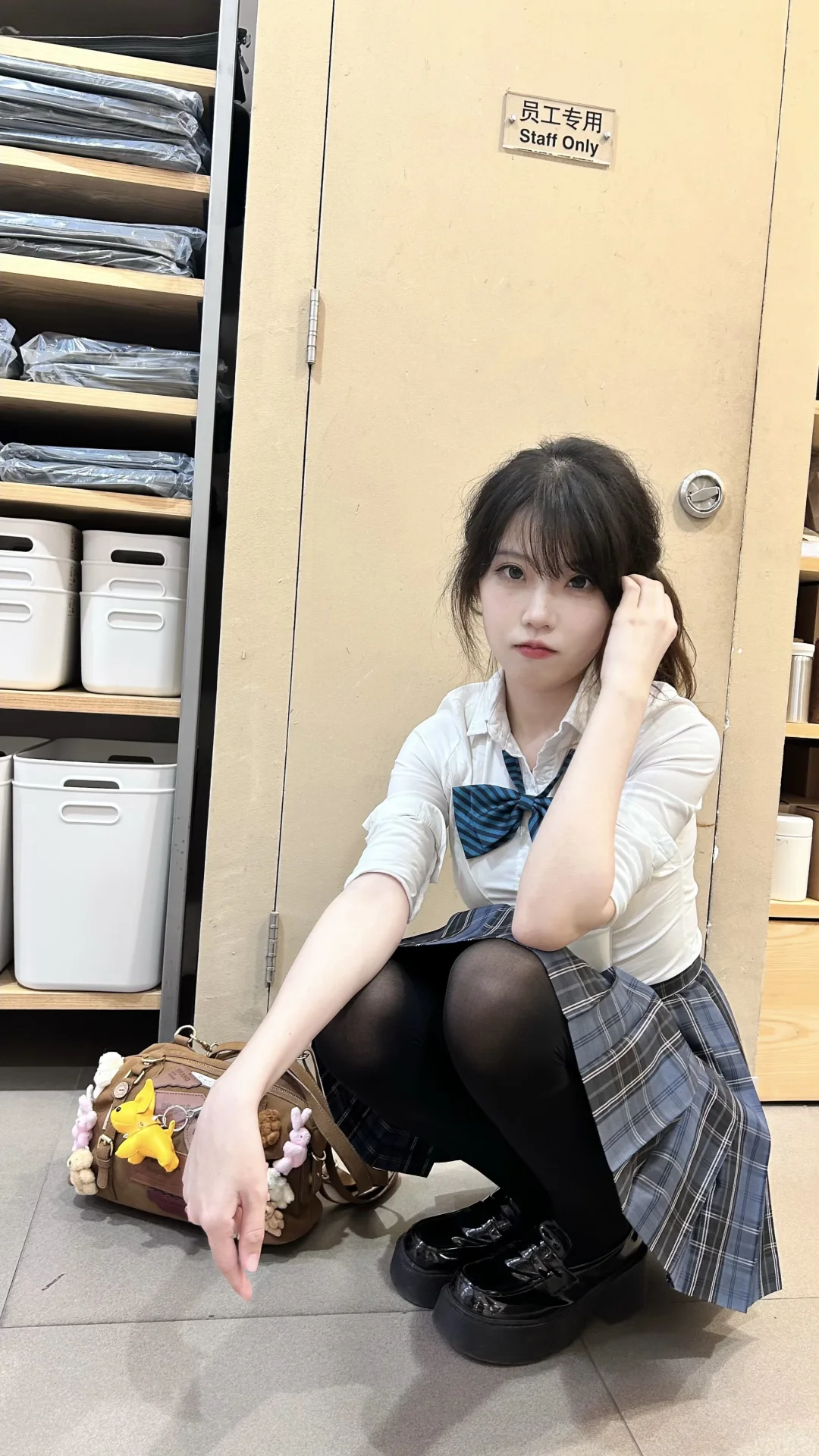 实况｜清冷jk的下装搭配厚黑