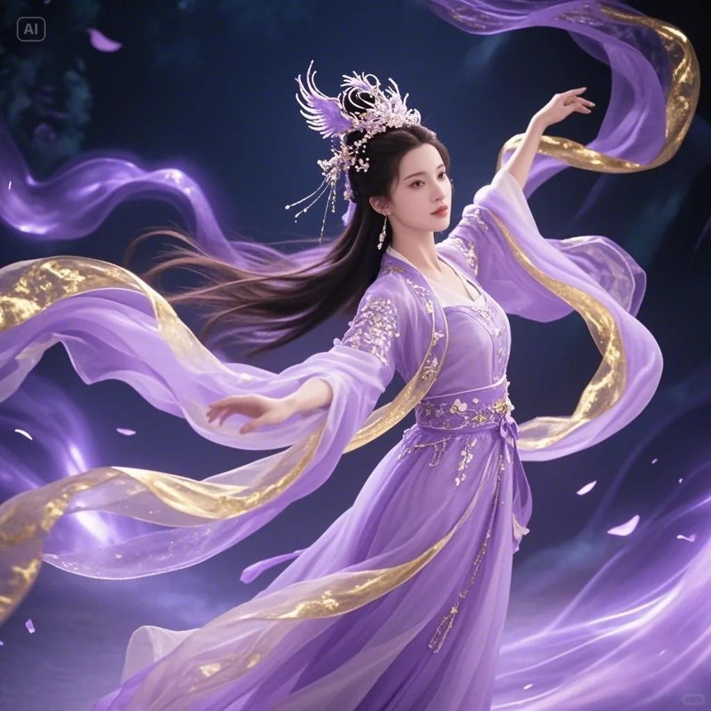 九天仙侣：紫裳华冠，