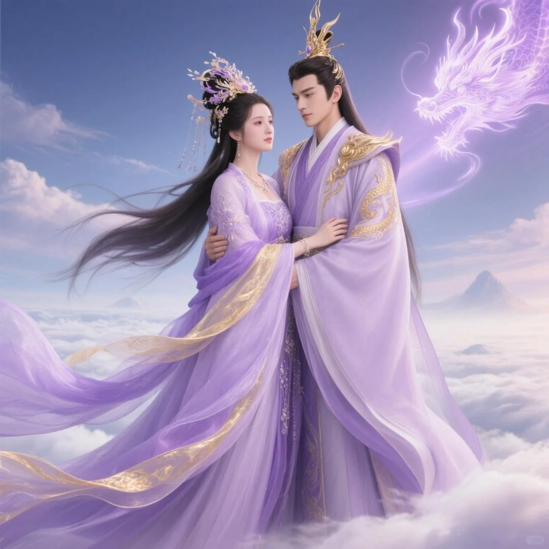 九天仙侣：紫裳华冠，