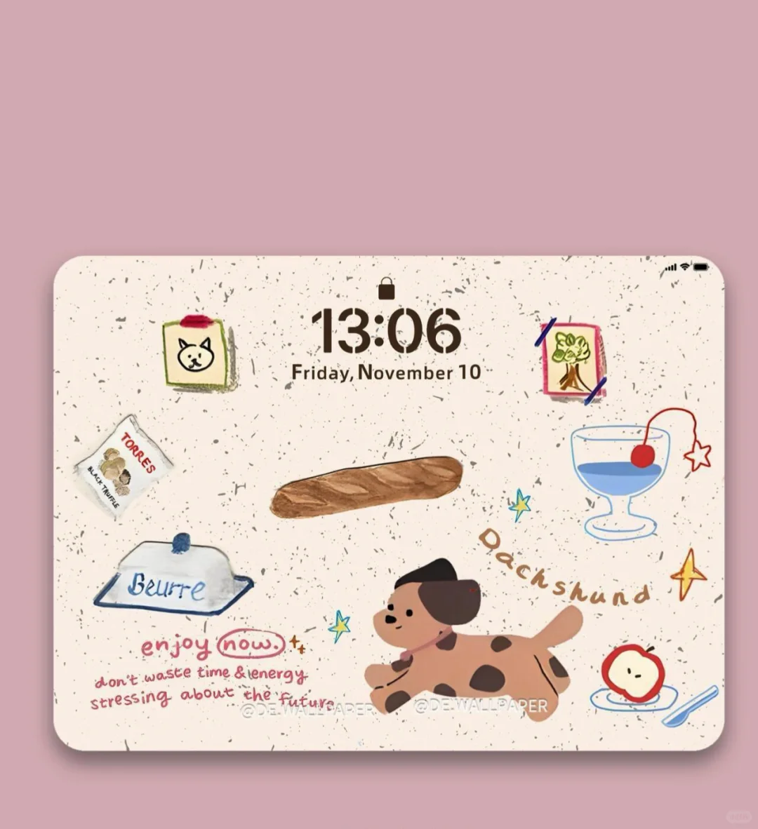 ipad壁纸｜复古腊肠狗 INS风卡通壁纸||可爱