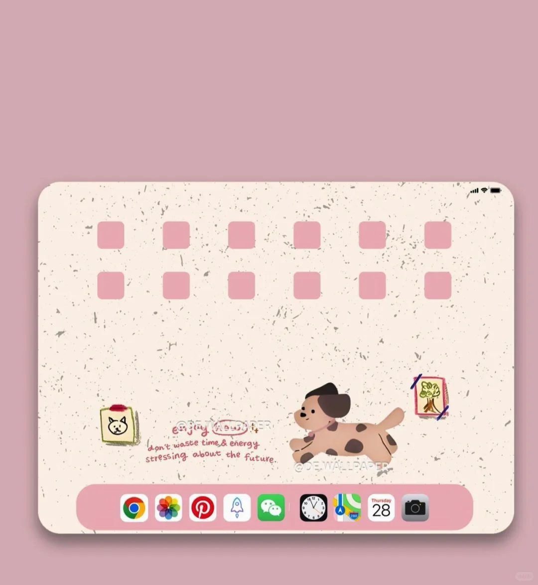 ipad壁纸｜复古腊肠狗 INS风卡通壁纸||可爱