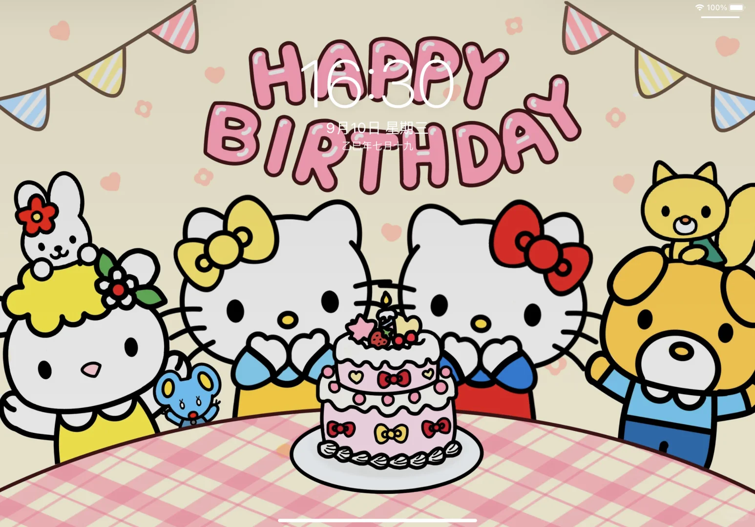 iPad壁纸｜HelloKitty平板壁纸套图