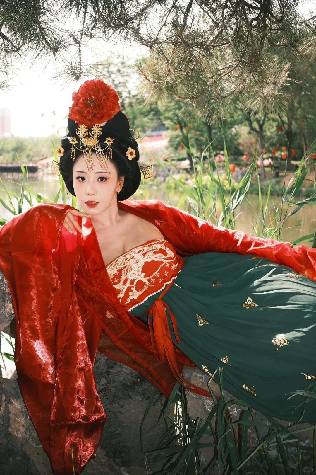 洛阳旅行|唐朝簪花仕女图走出画卷🥀