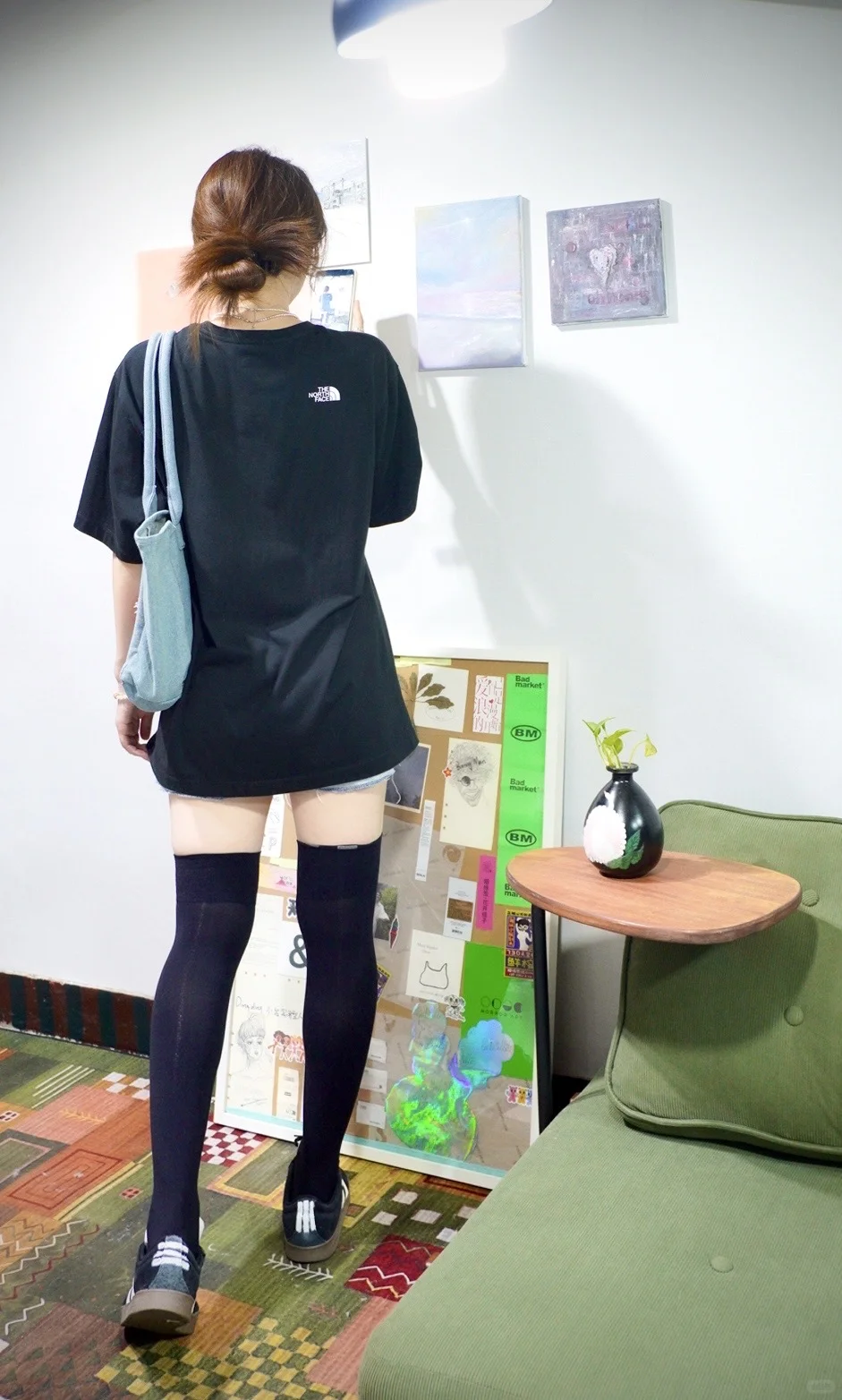 我通常是这么穿黑丝