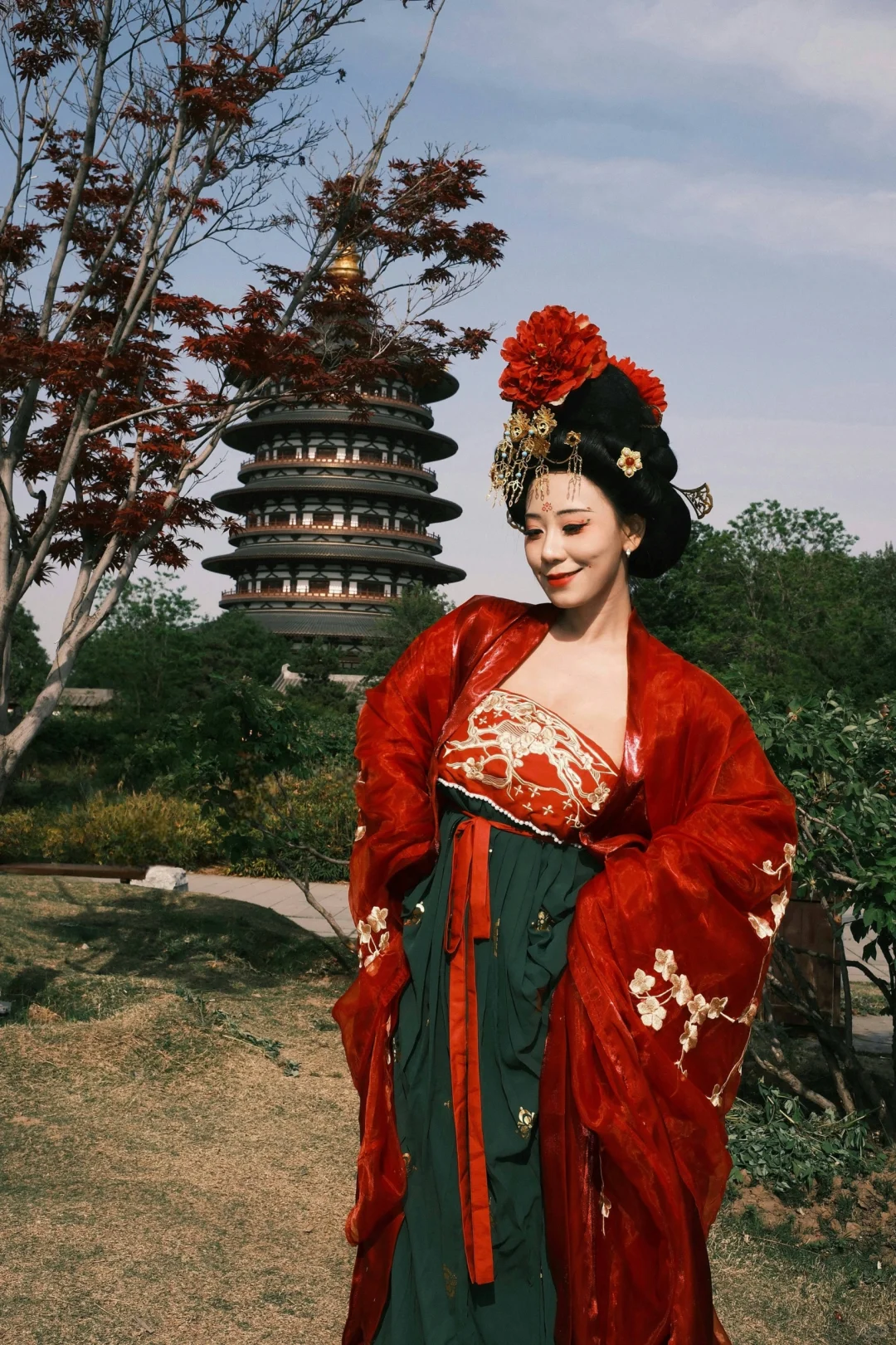 洛阳旅行|唐朝簪花仕女图走出画卷🥀