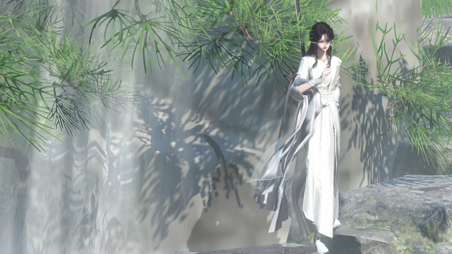 今天是上山修炼的小师妹～