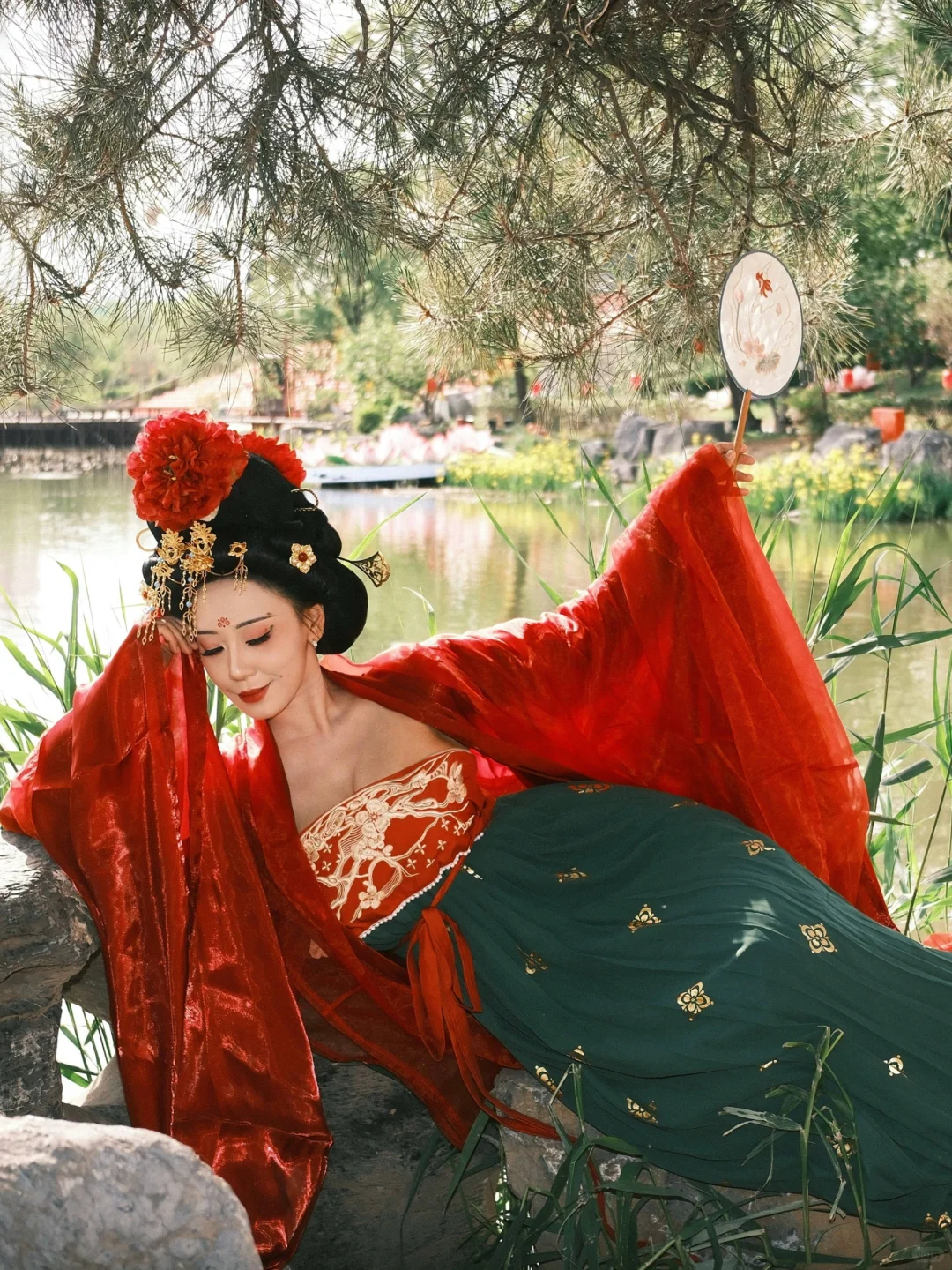 洛阳旅行|唐朝簪花仕女图走出画卷🥀