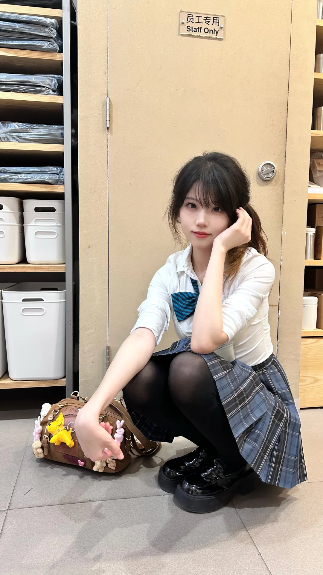 实况｜清冷jk的下装搭配厚黑