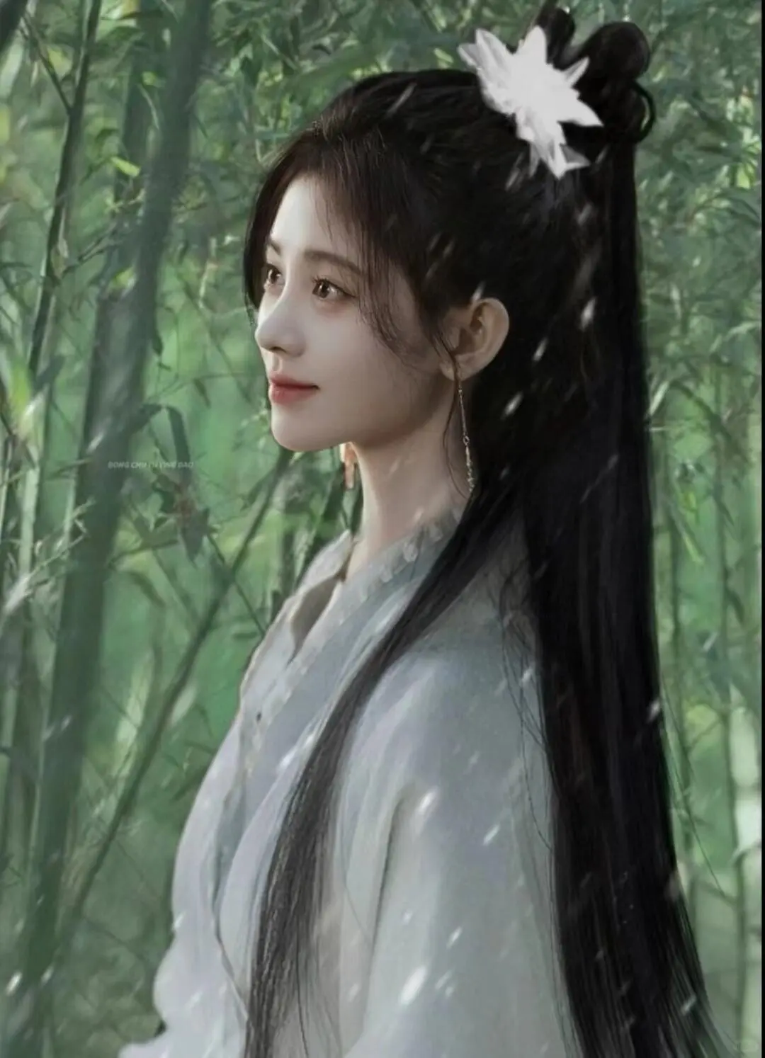 鞠婧祎超美古风图片