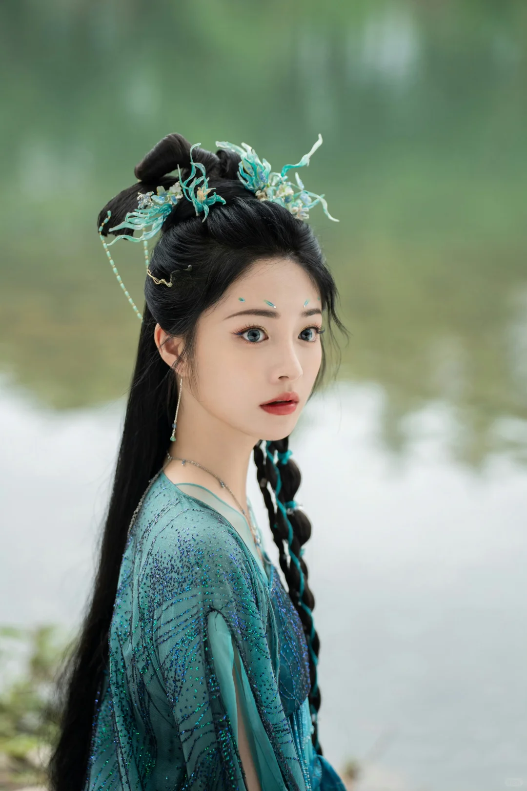 淮水竹亭·翠玉鸣鸾青衣妆造1⃣️