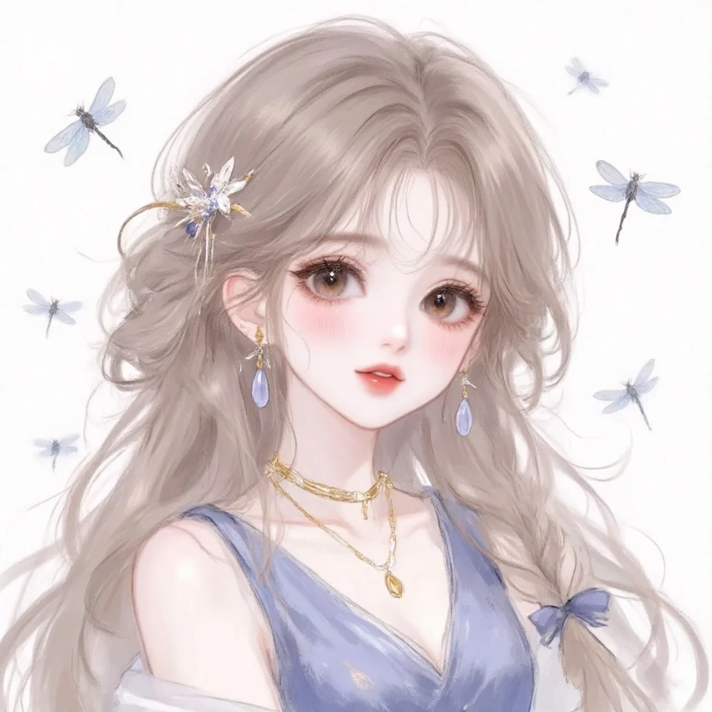 ✨治愈系女头像|蝴蝶少女、好美！
