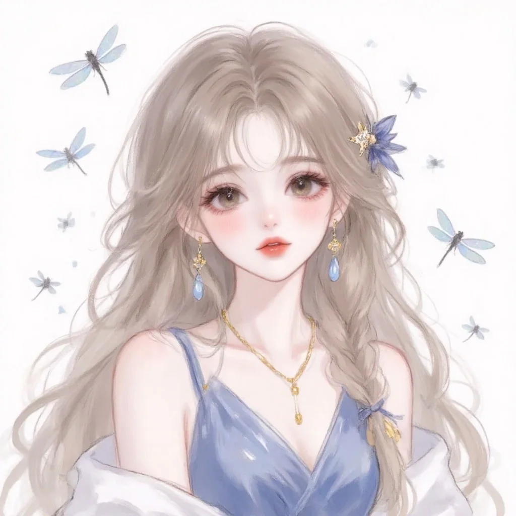 ✨治愈系女头像|蝴蝶少女、好美！