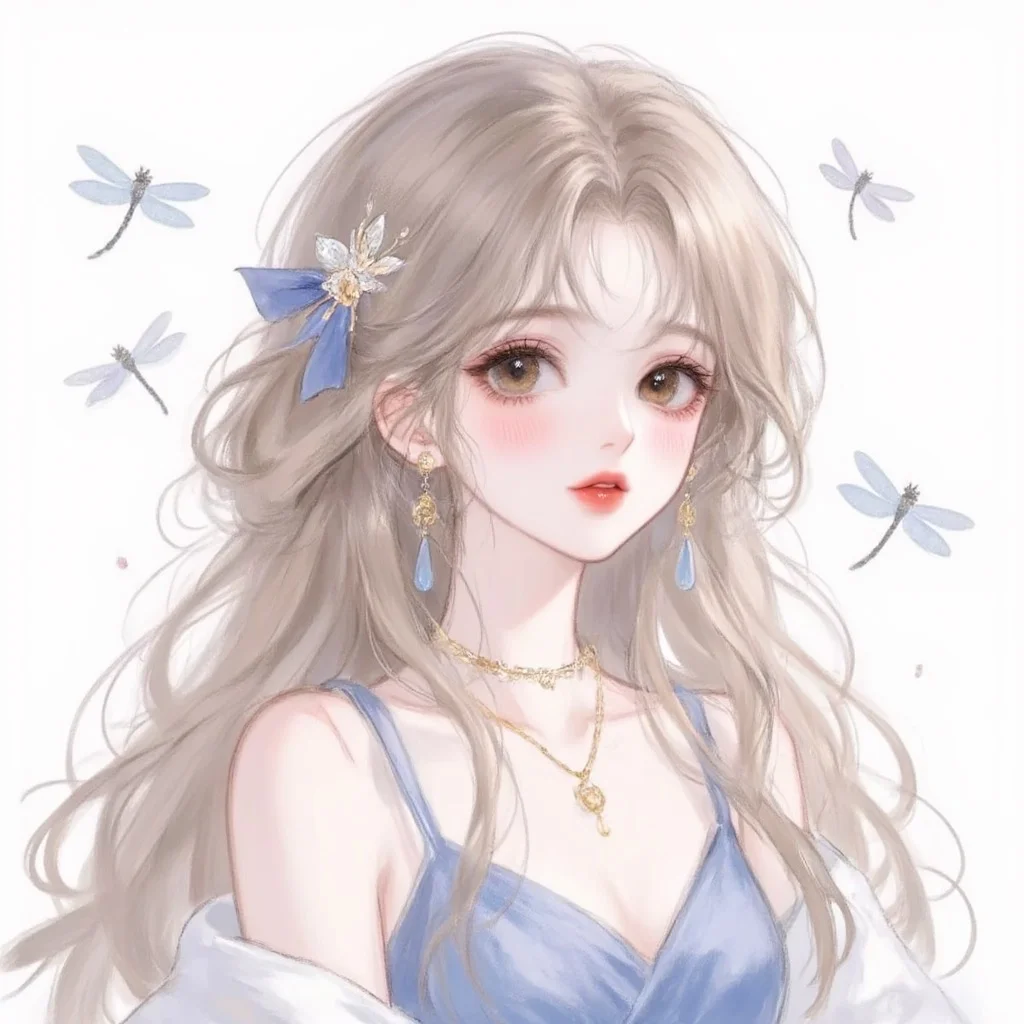 ✨治愈系女头像|蝴蝶少女、好美！