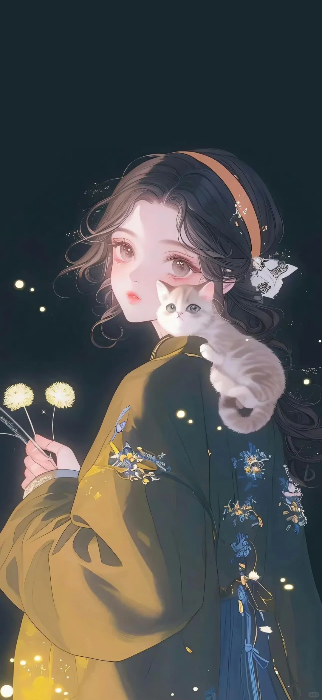 猫咪与女孩儿【全屏壁纸】