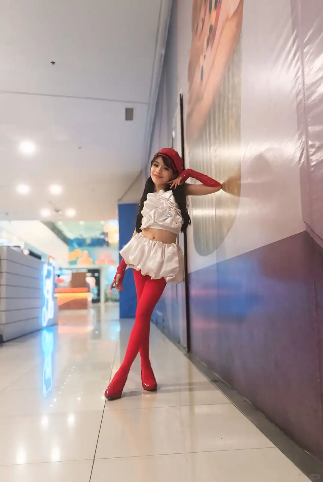 菲律宾儿童模特 Sofia Red heels hose