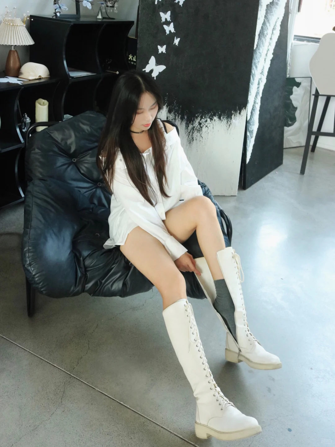 谁懂啊！终于找到适合长靴的天选袜子了🧦