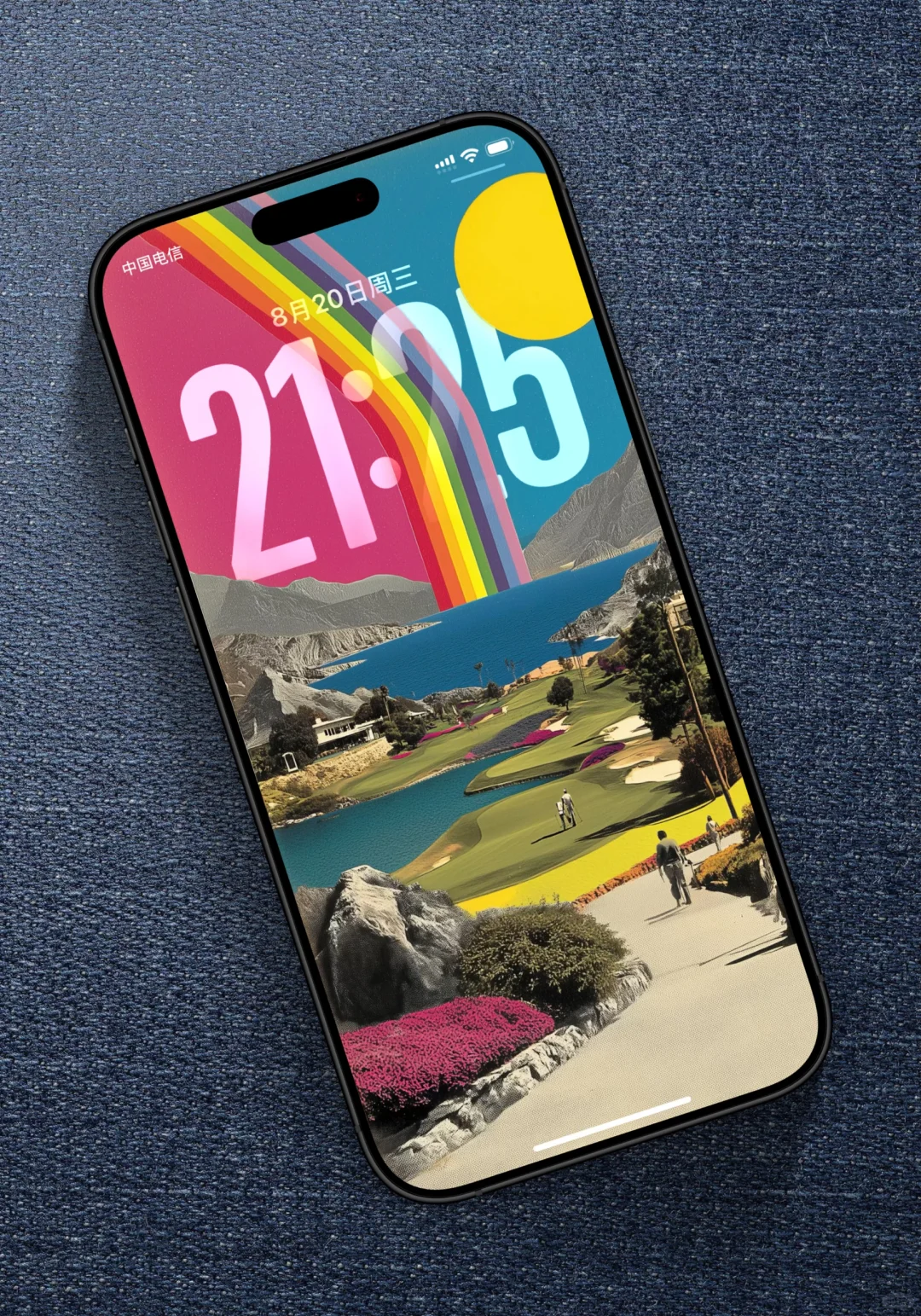 iPhone更新后的景深壁纸