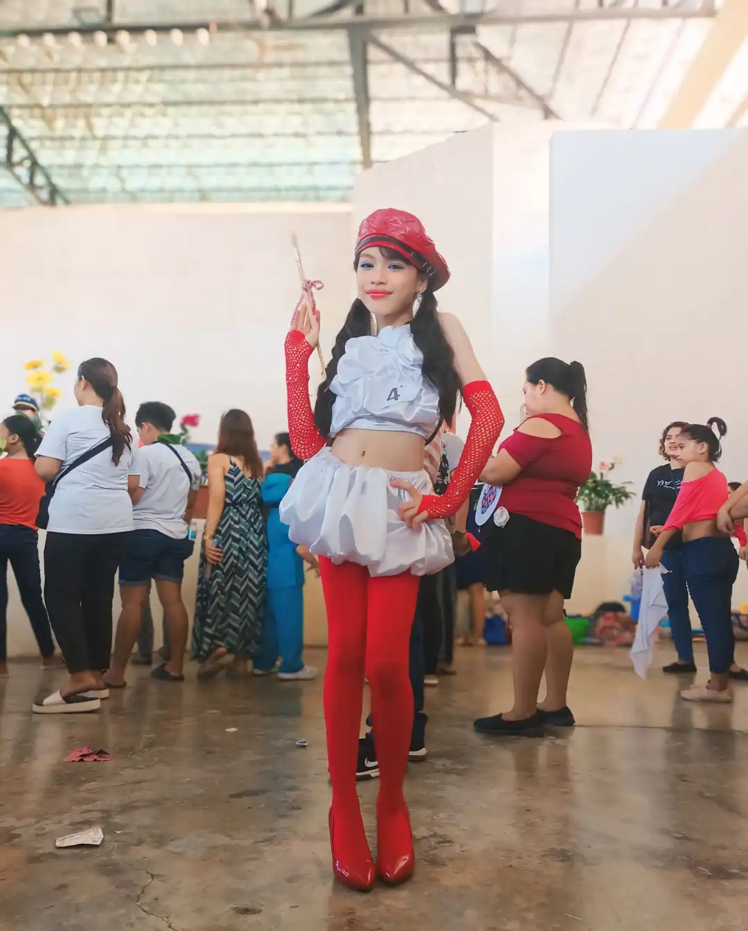 菲律宾儿童模特 Sofia Red heels hose