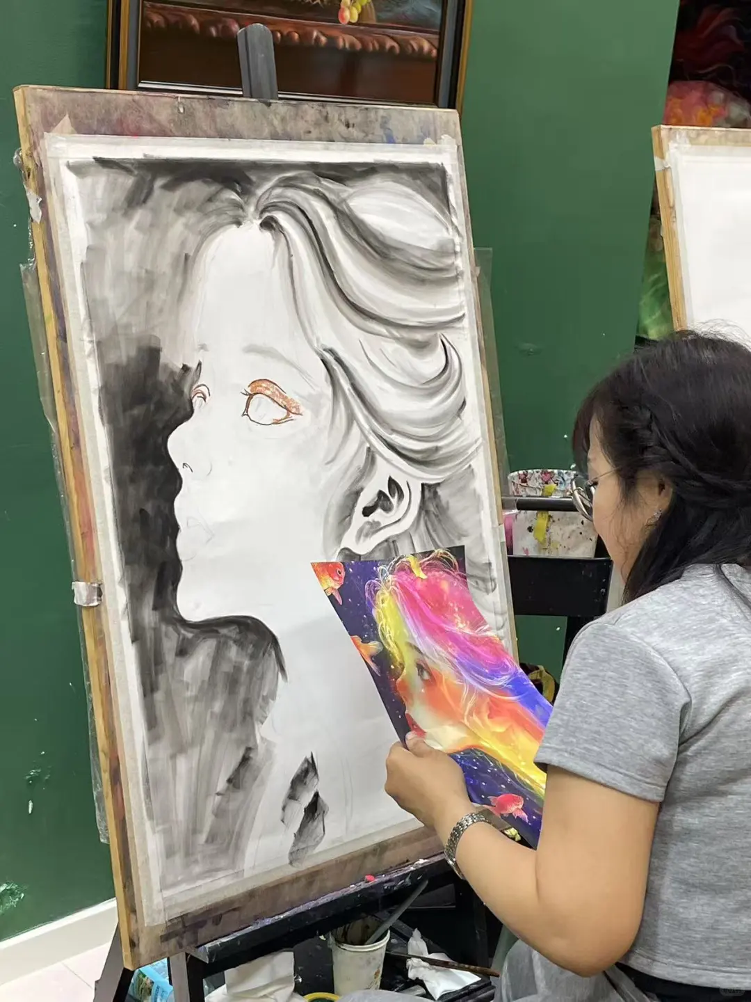 这个色感真的太美了！彩虹女孩🎨