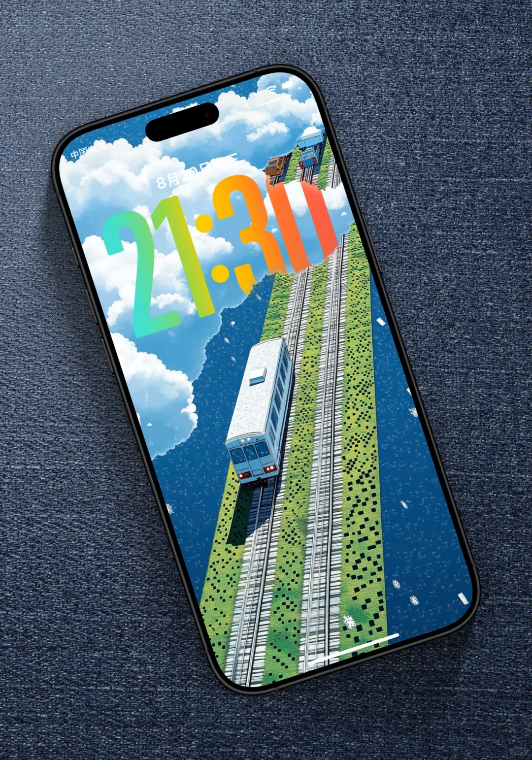 iPhone更新后的景深壁纸