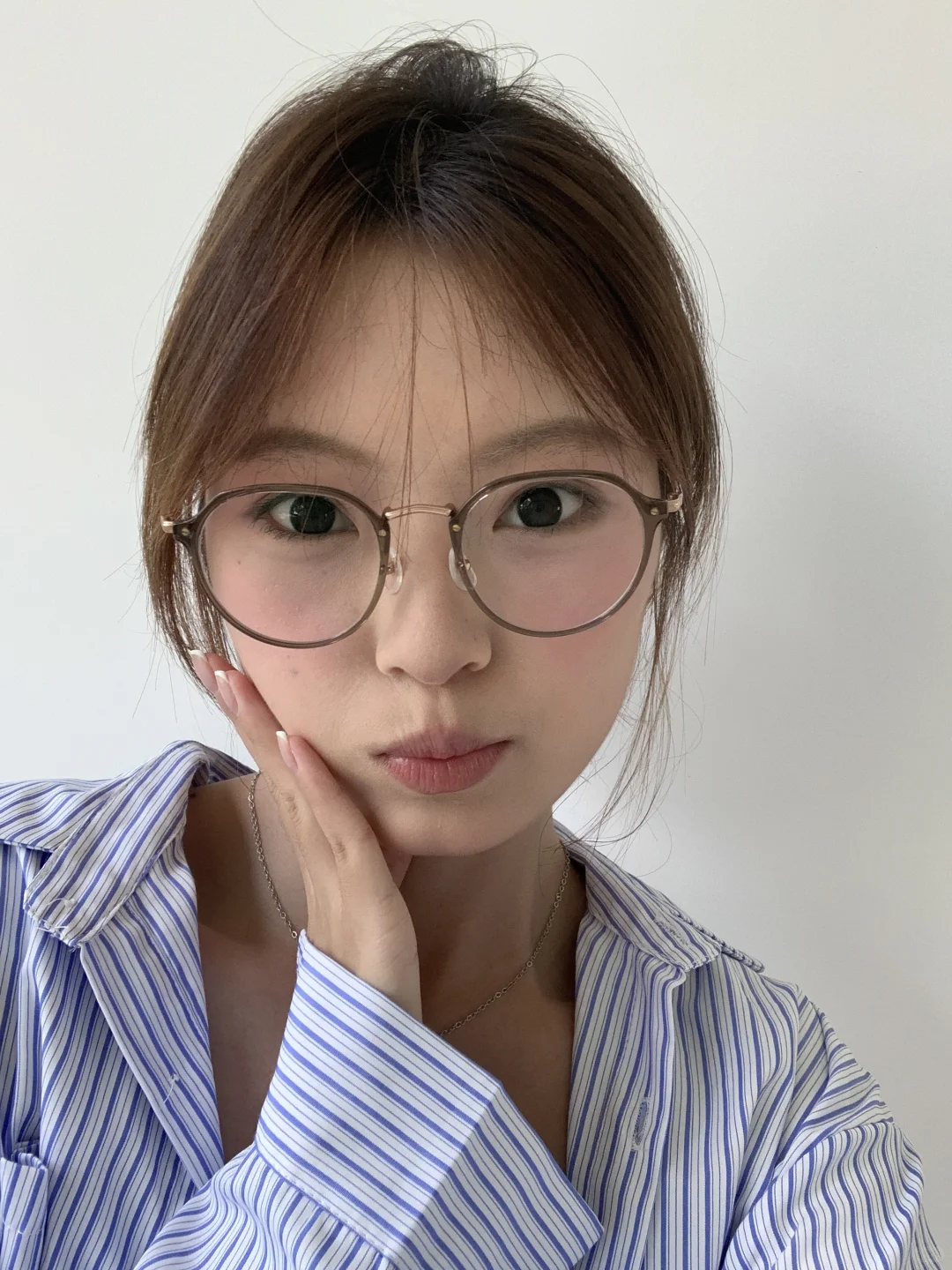 方圆脸终于找到人生眼镜❗️