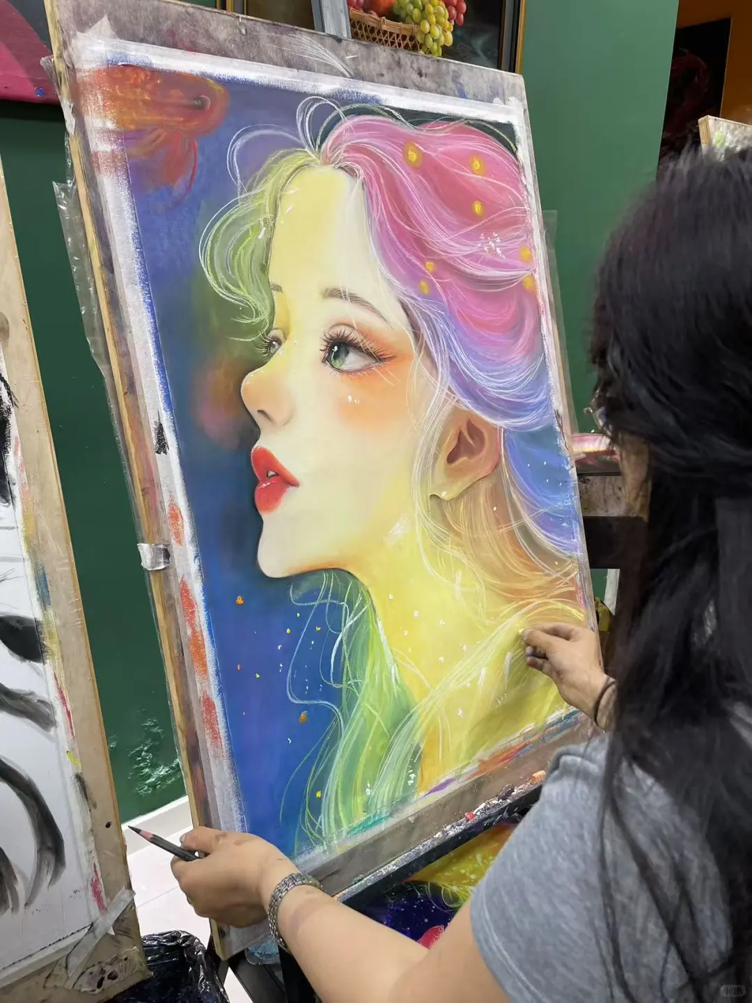 这个色感真的太美了！彩虹女孩🎨
