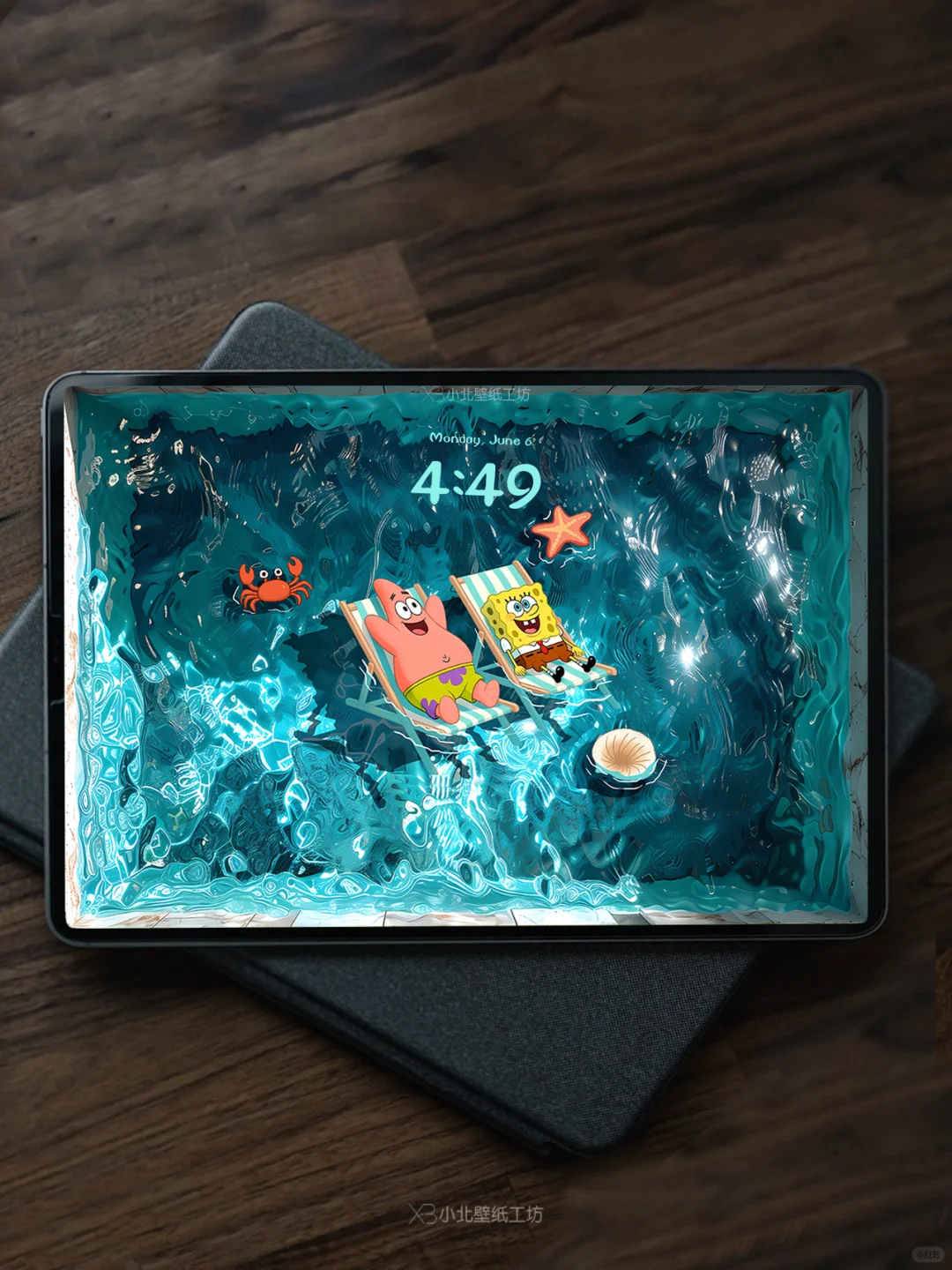 海绵宝宝&派大星泳池｜ipad/平板壁纸