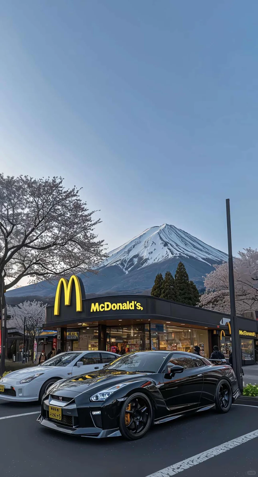 去富士山看麦当劳了！📷