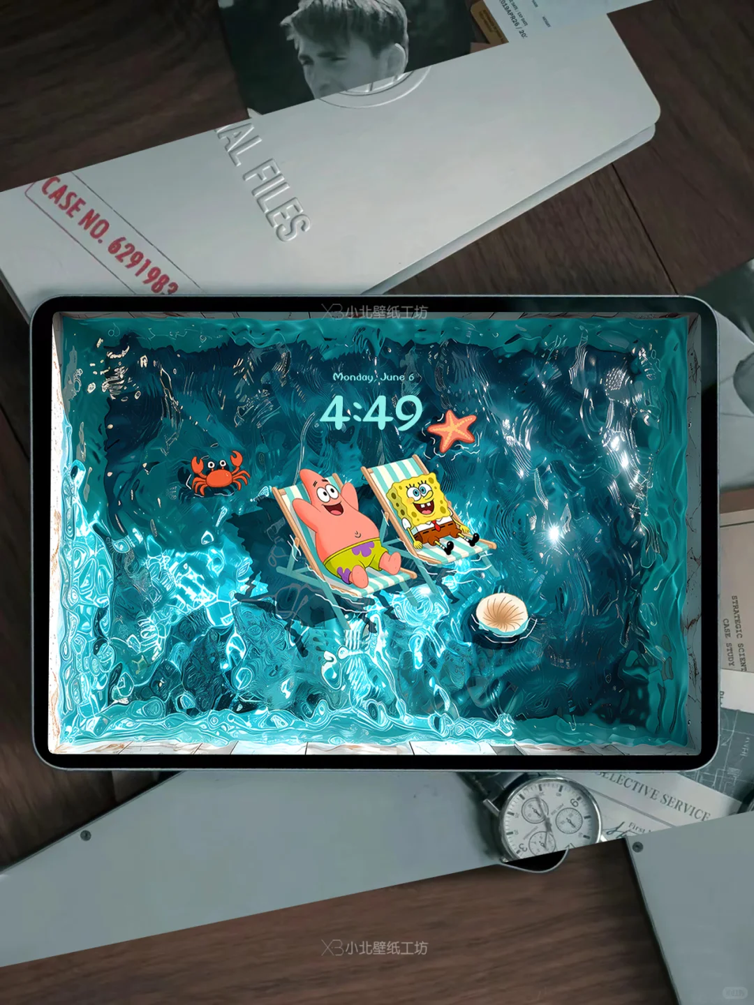 海绵宝宝&派大星泳池｜ipad/平板壁纸
