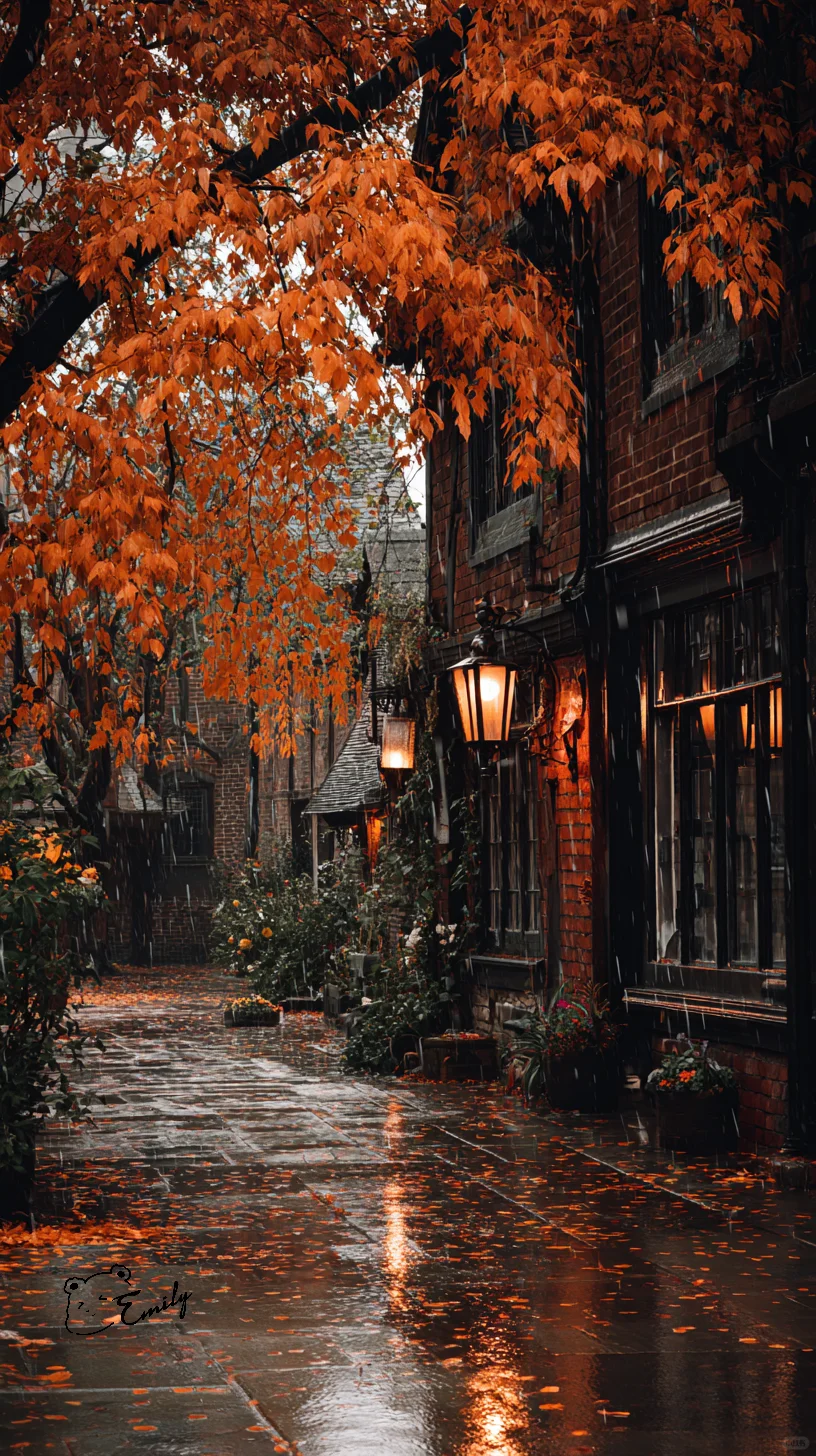 🍂一场秋雨，把整座城市泡成了暖色调的琥珀