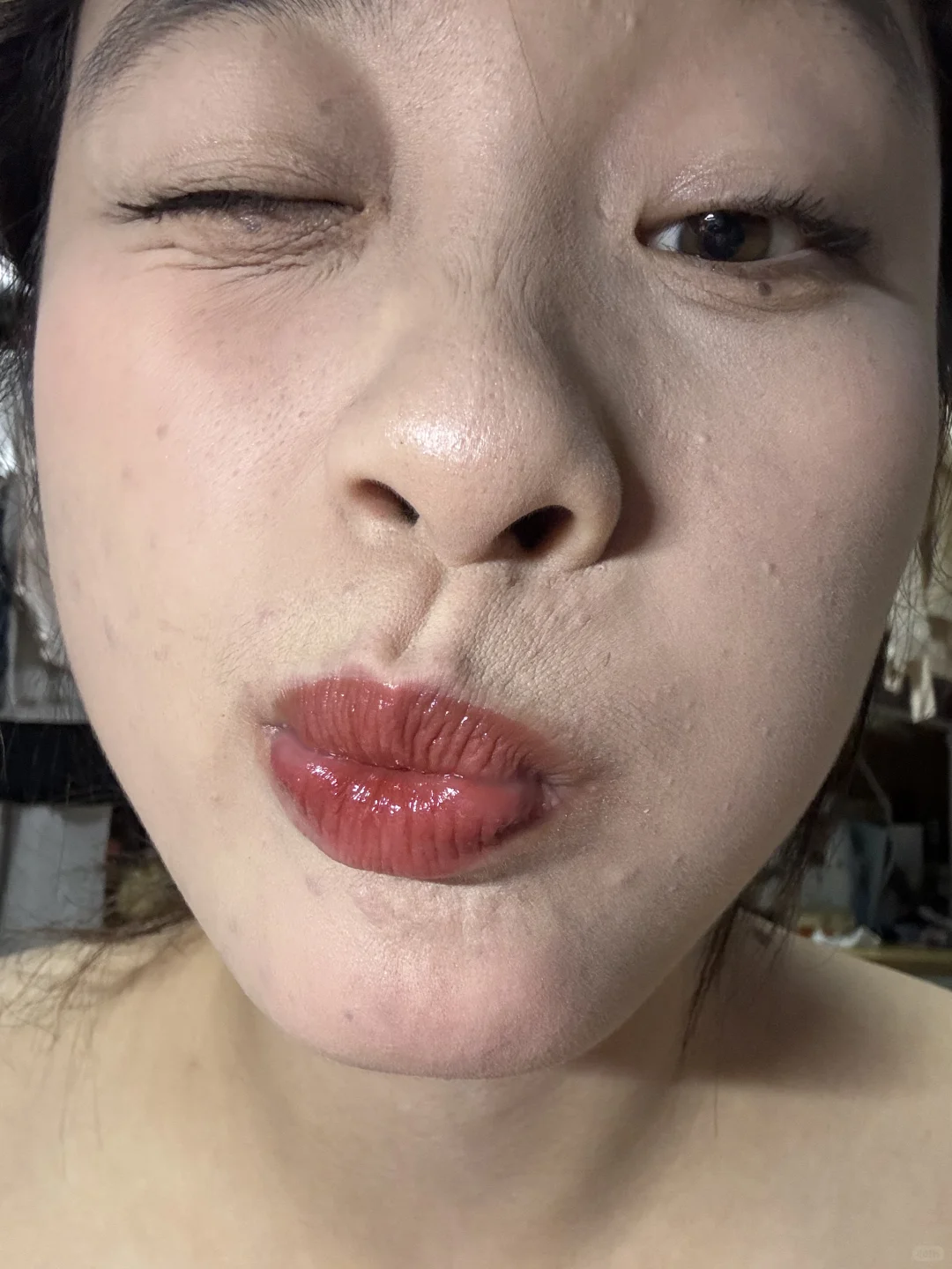 带妆十个小时！