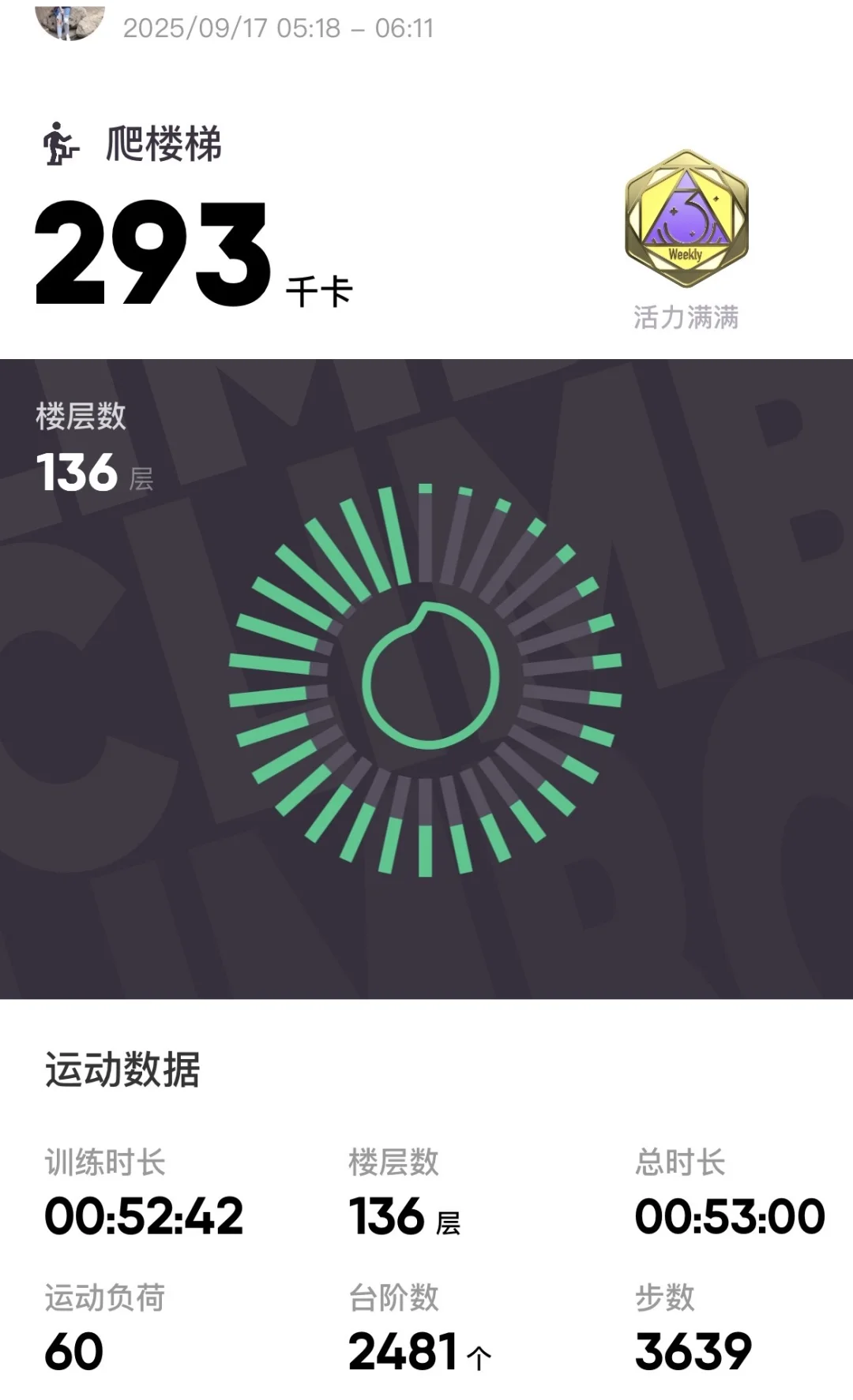 一个女的迷恋上空腹爬楼，太tm爽了
