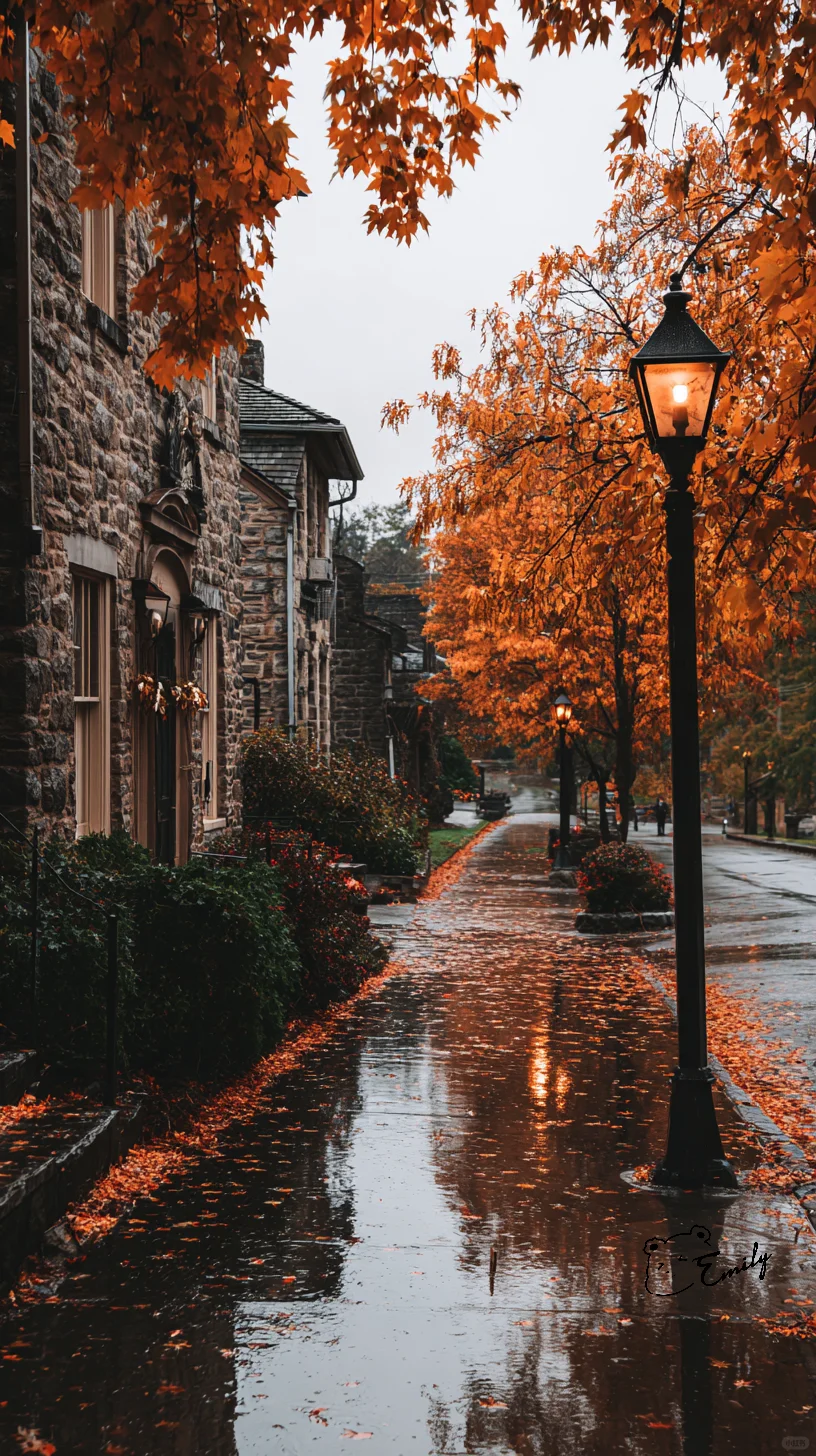 🍂一场秋雨，把整座城市泡成了暖色调的琥珀
