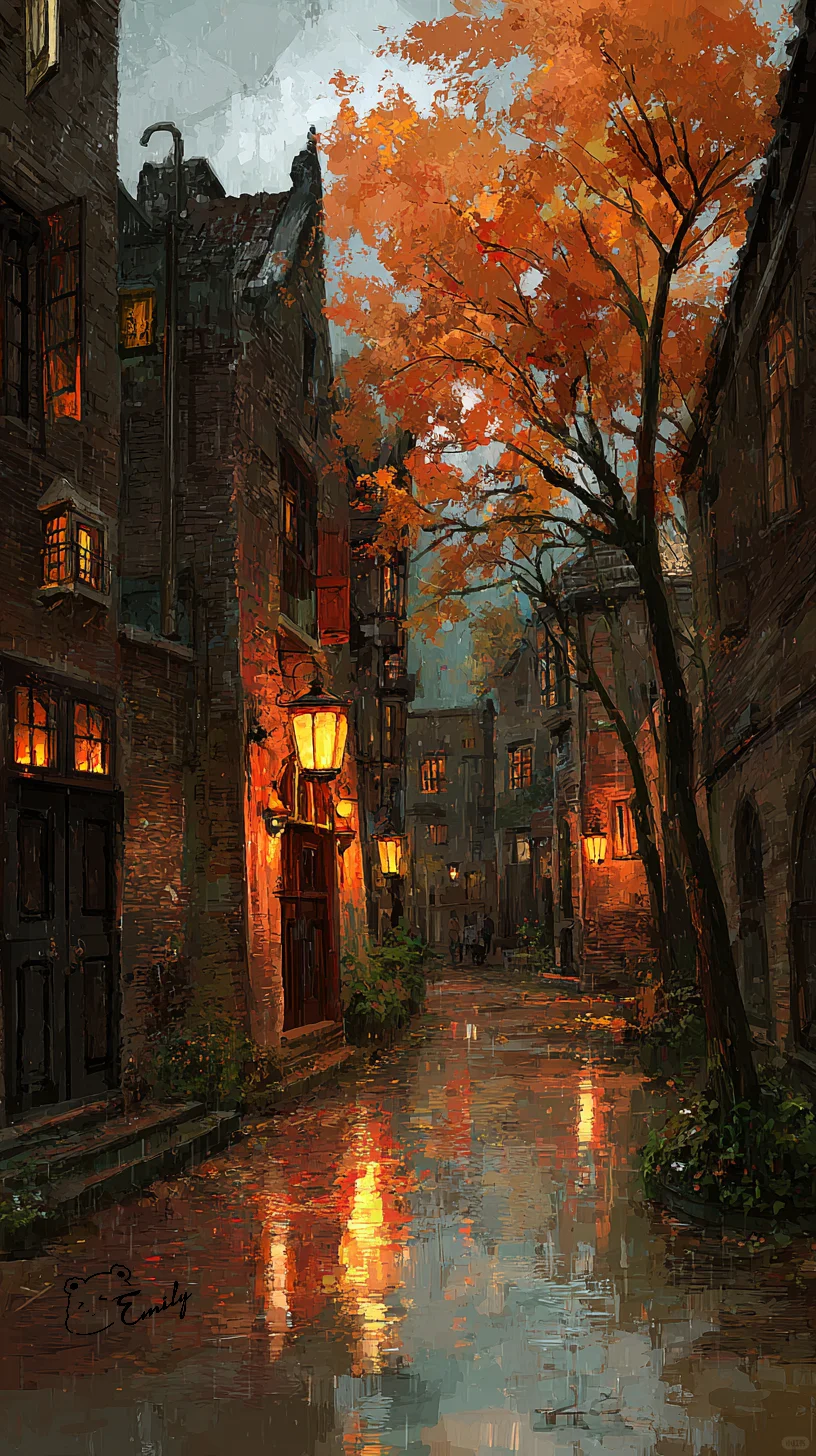 🍂一场秋雨，把整座城市泡成了暖色调的琥珀