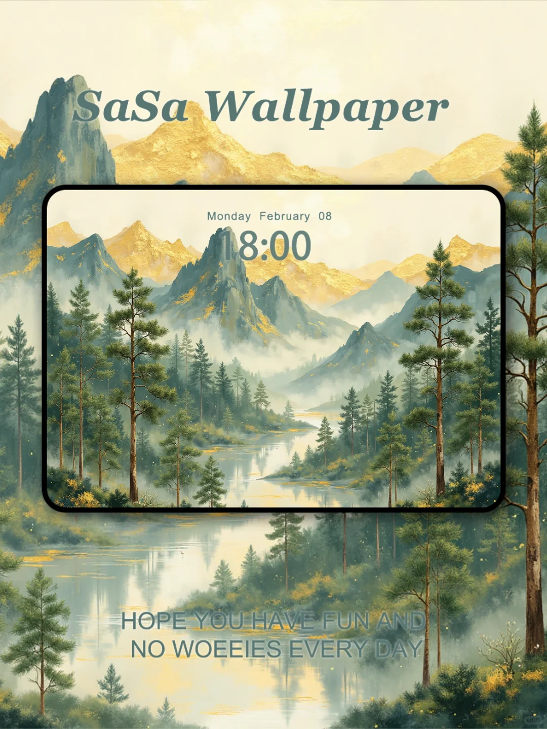 金辉山韵｜iPad壁纸