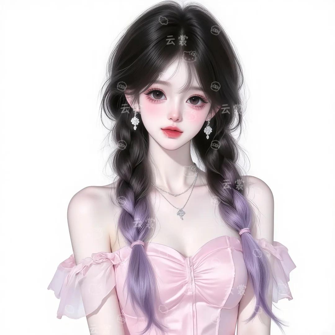 分享甜妹✨️、今日是粉色系哒～