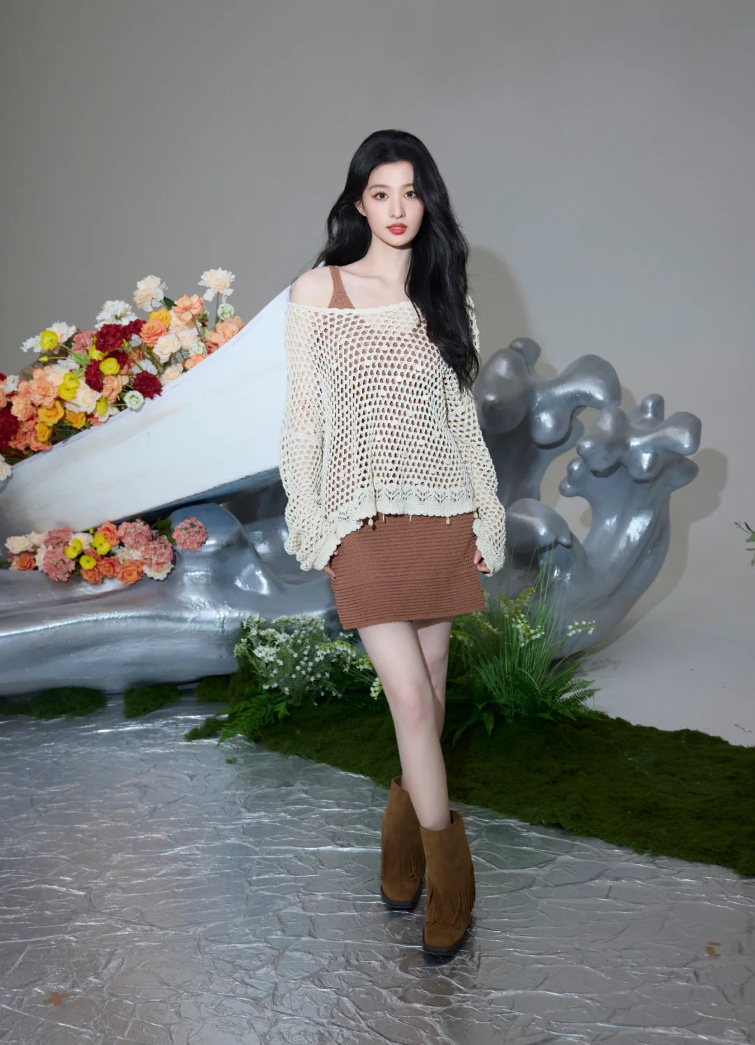 王楚然的性感大长腿，妩媚性感，风情万种