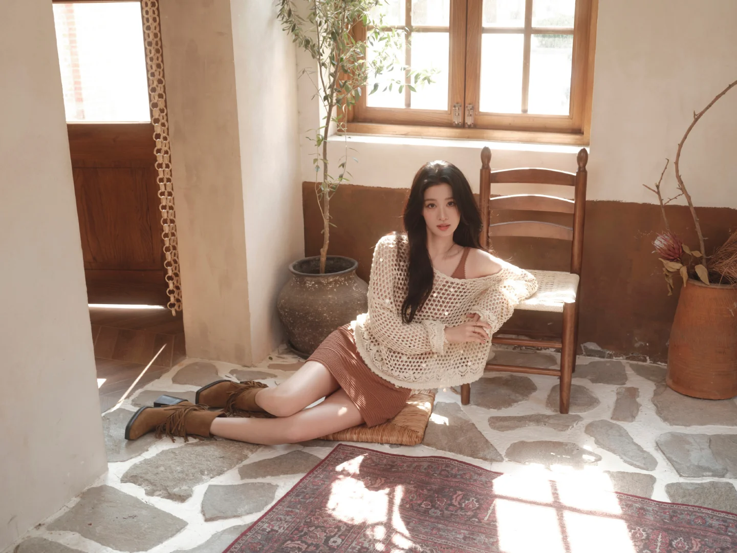 王楚然的性感大长腿，妩媚性感，风情万种