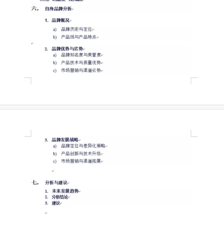 市场分析报告SOP