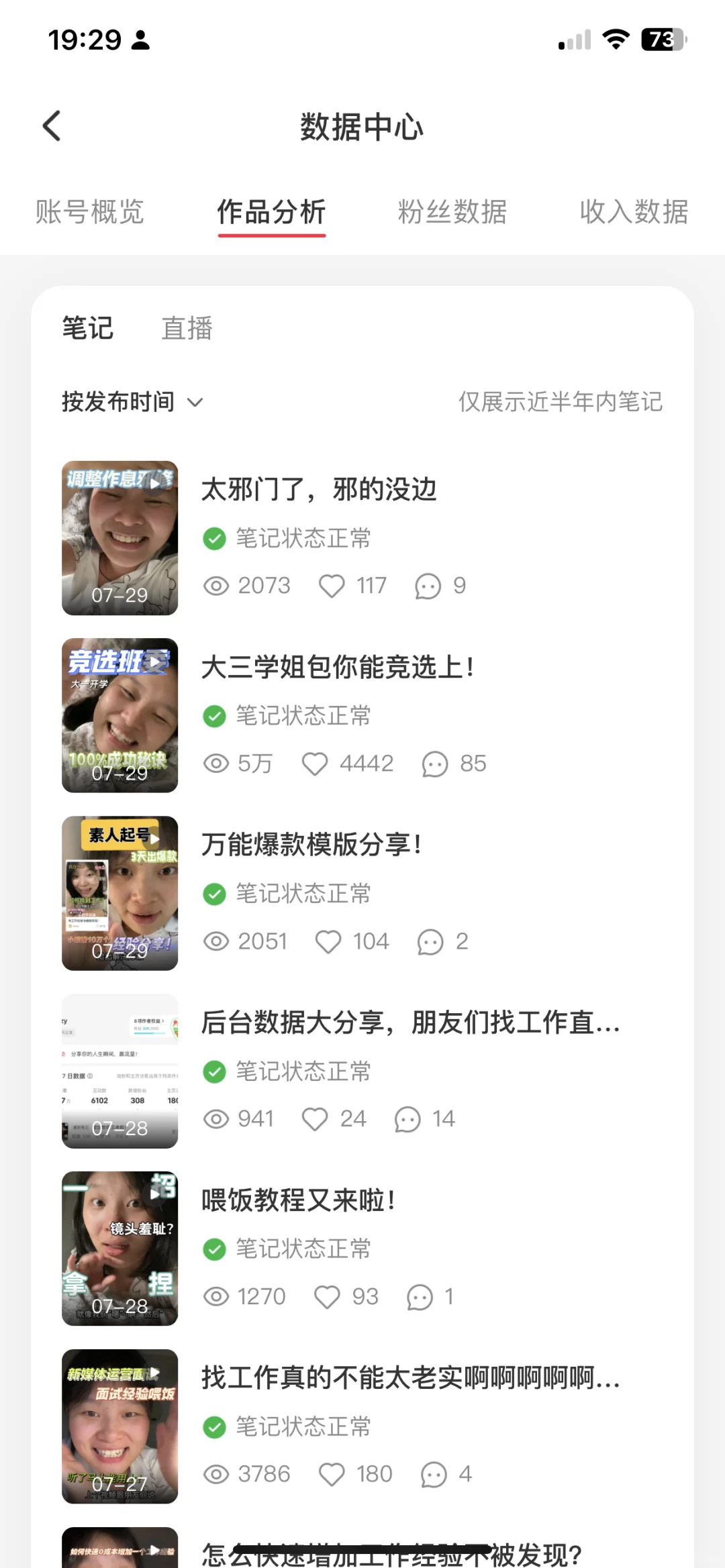 2k粉后台数据自取！祝姐妹们找到好工作！