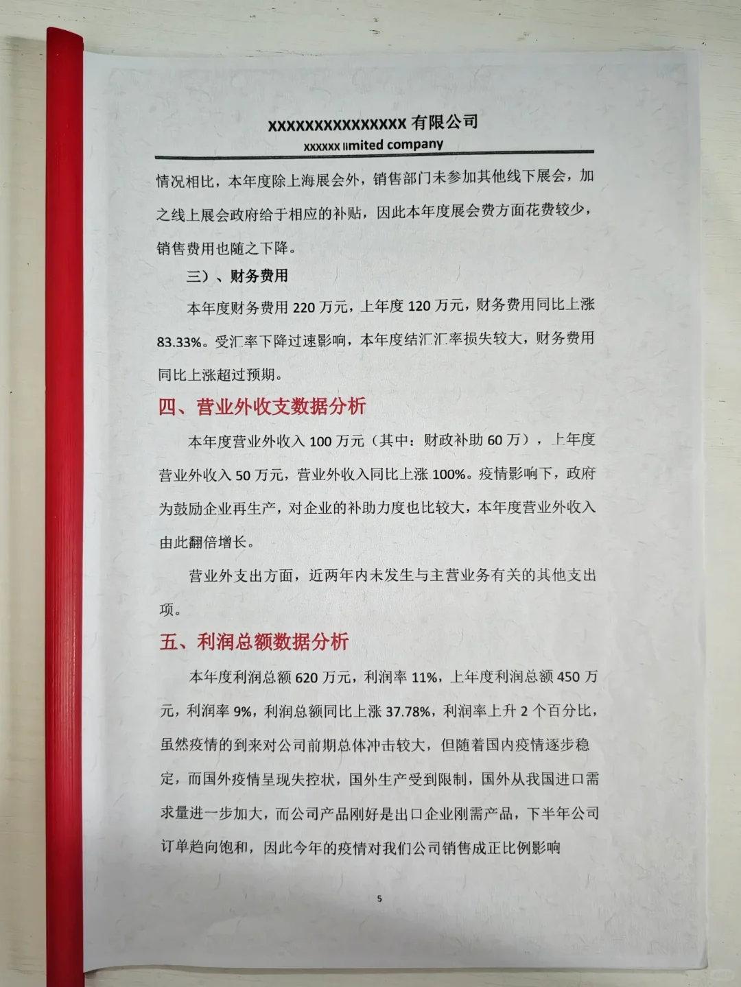 第一次见到这么好看的年度财务分析报告～