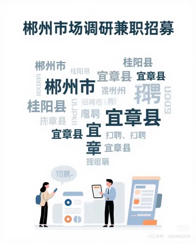 寻找市场调研人员兼职时间自由